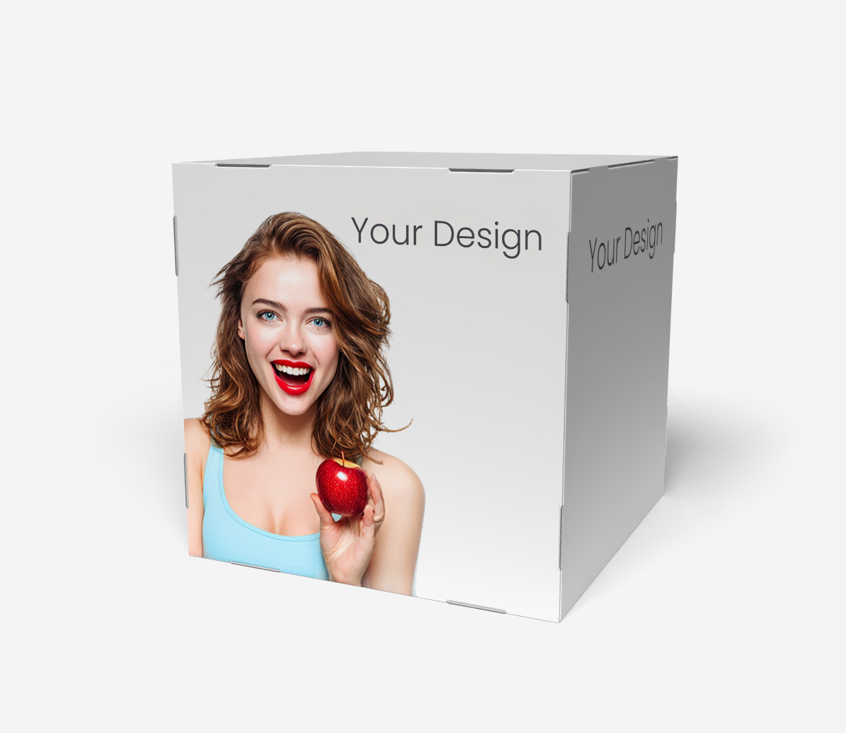 Cubes en cartons avec pattes d'encliquetage